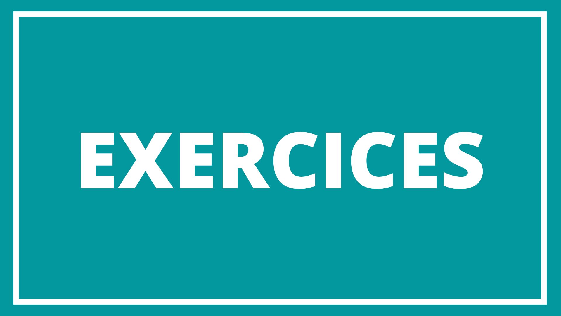 Exercices PDF