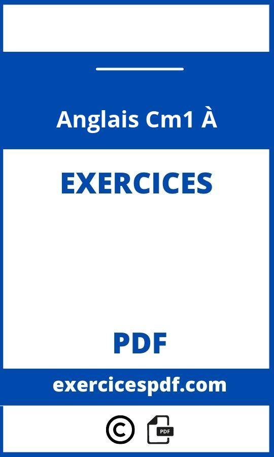 Exercices Anglais Cm1 À Imprimer