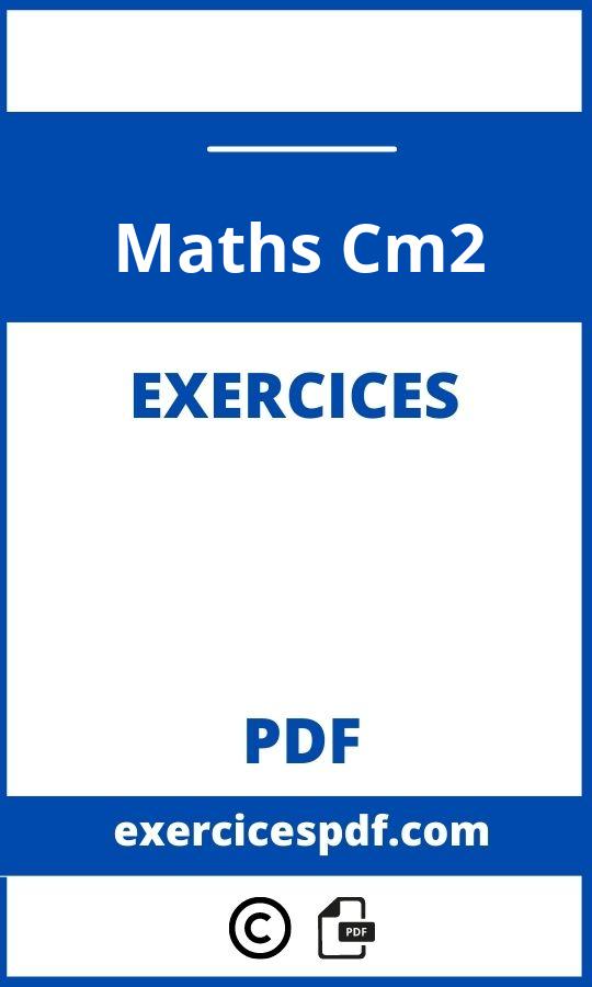 Exercices Maths Cm2 Pdf