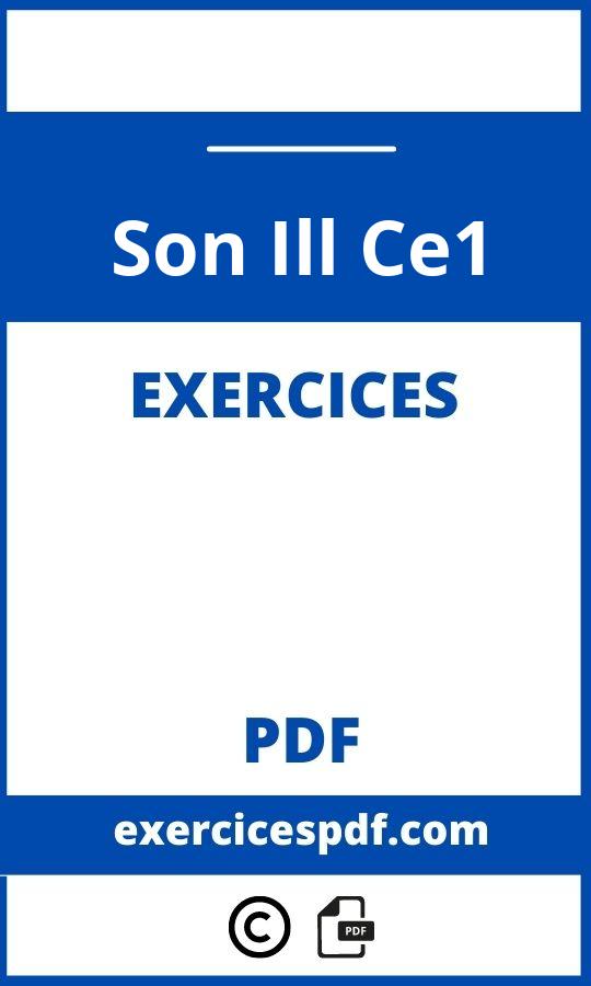 Exercices Son Ill Ce1