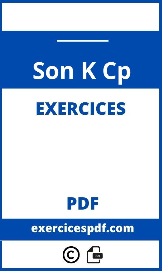 Exercices Son K Cp