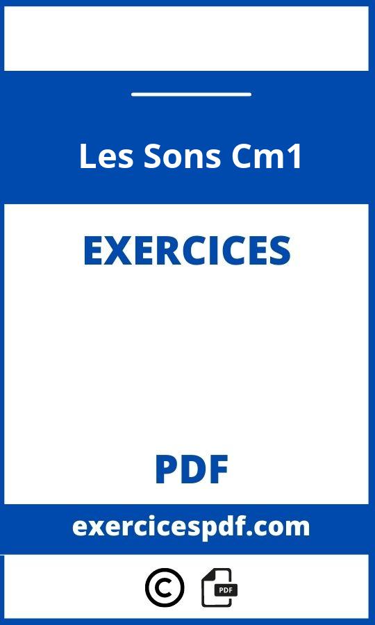 Les Sons Cm1 Exercices
