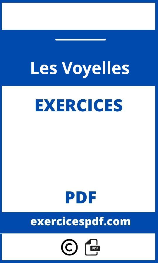 Les Voyelles Exercices Pdf